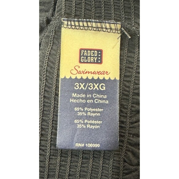 Faded Glory Plus Size 3X Women’s Swimsuit Cover Up Sleeveless Beach Dress NWT - Picture 6 of 9